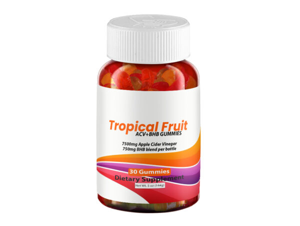 Tropical Fruit ACV+BHB Gummies - 1 Bottle